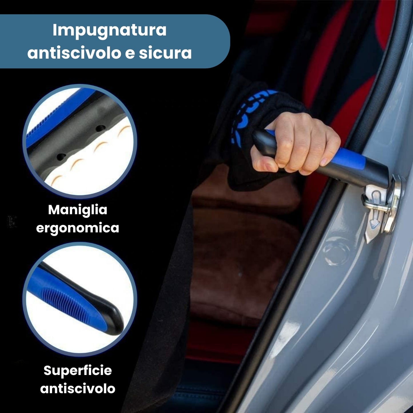 ExitHand™ – Supporto sicuro per uscire dall’auto